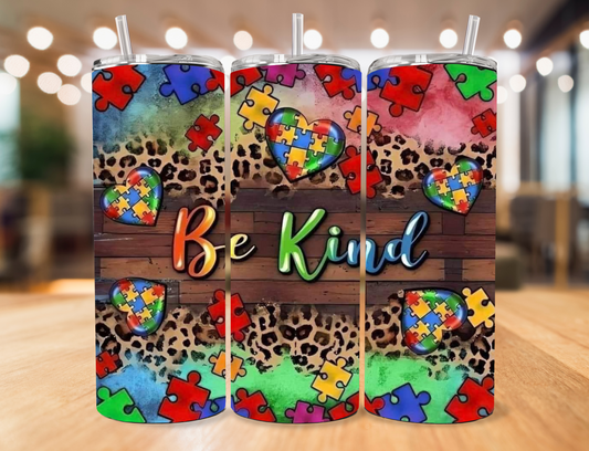 autism be kind 30oz tumbler