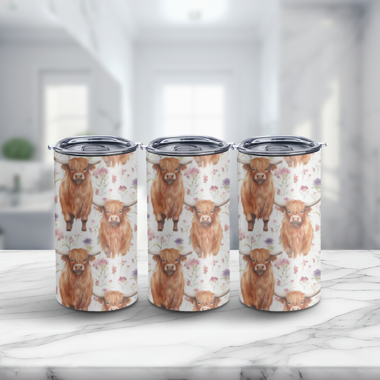 Highland cow 14oz tumbler