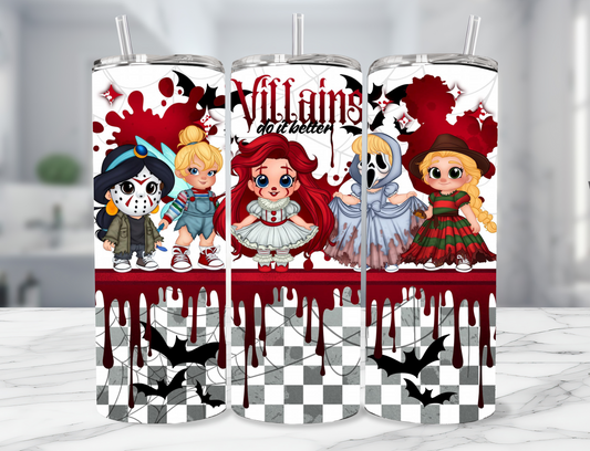 Cutesy villains 20oz tumbler