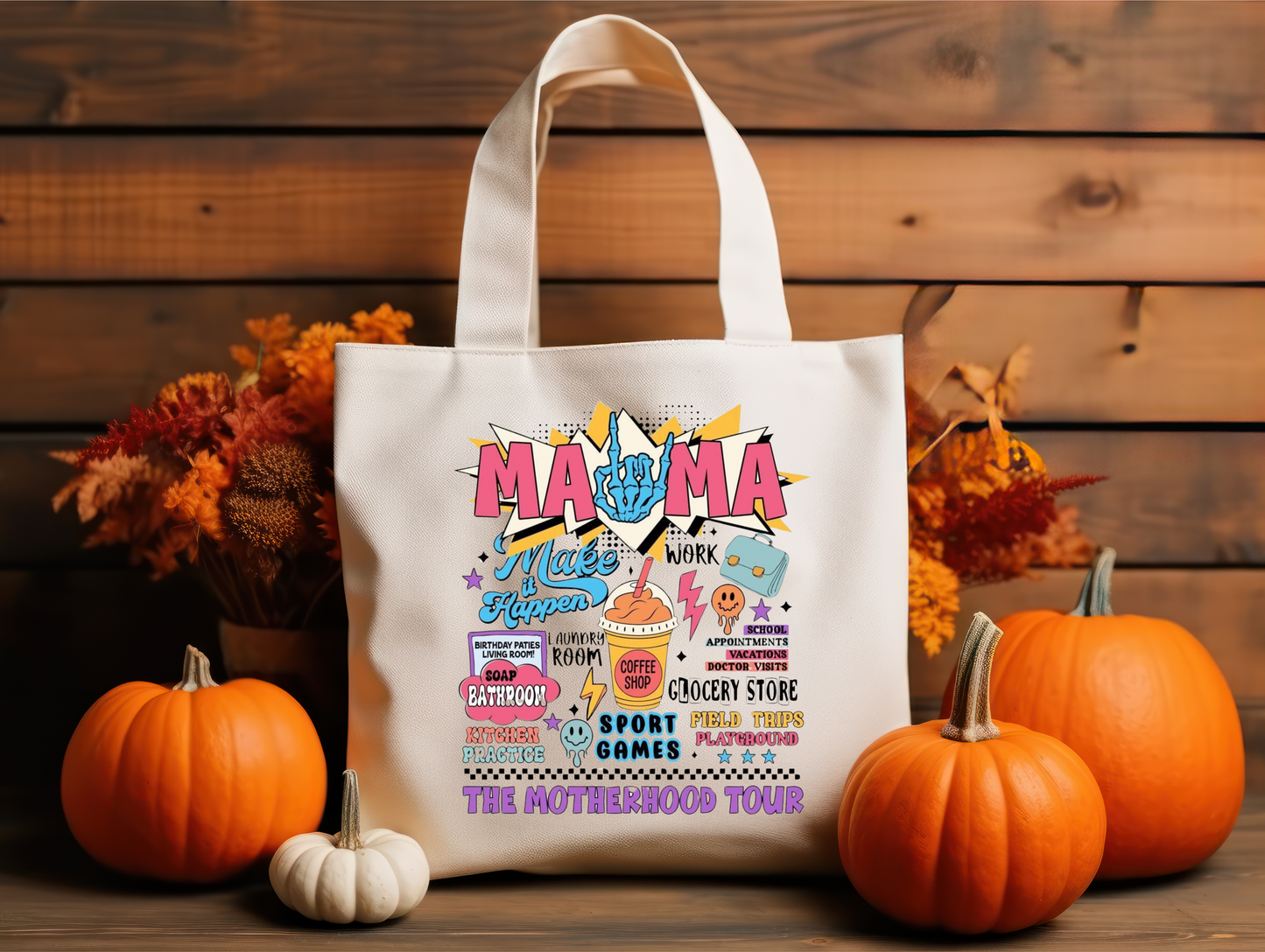 Motherhood tour canvas bag